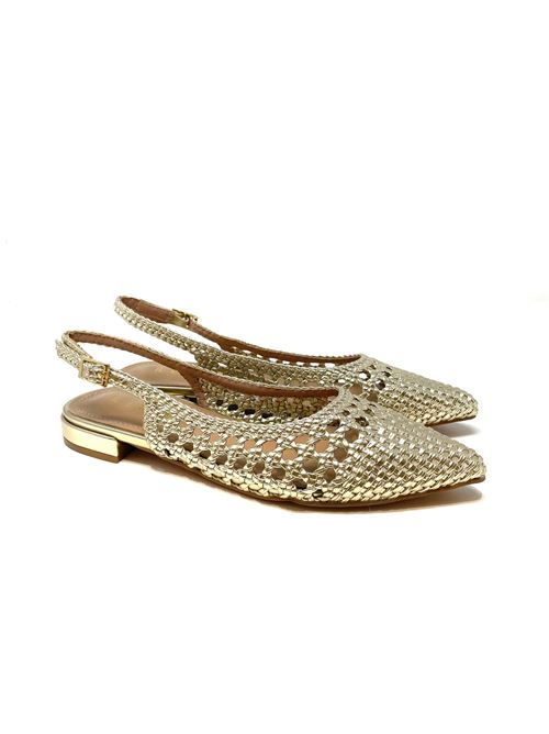 Slingback donna intrecciata IL LACCIO | 9044LAMINATOPLATINO